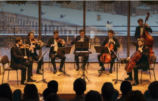 Мурашечный рождественский концерт на теплой крыше. Симфоническое звучание любимых фильмов в исполнении оркестра -