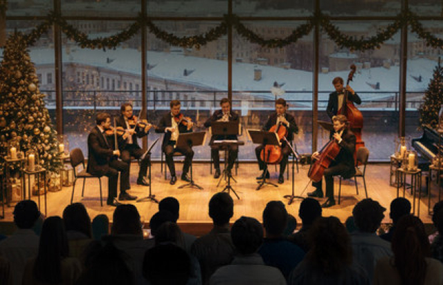 Мурашечный рождественский концерт на теплой крыше. Симфоническое звучание любимых фильмов в исполнении оркестра в Универмаг «Цветной». Веранда на крыше, Москва – Mosbilet.ru